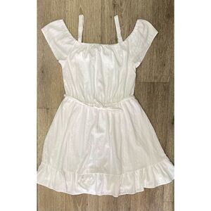 Children’s Place Women’s Adult XL White Cold Shoulder Dress New